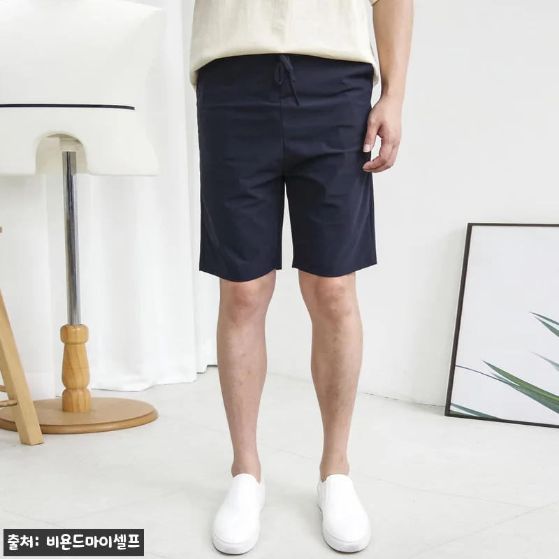남자 시원한 냉감 아이스 냉장고 냉동고 구김제로 사방스판 밴딩 반바지, 여름 코디 전 구매 체크 후기 14 남자 시원한 냉감 아이스 냉장고 냉동 관련 이미지 2