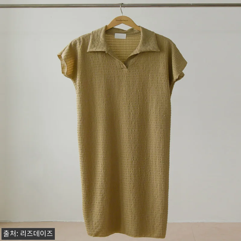 헤이 와플 요루 주름 플리츠 카라 롱 관련 이미지 3