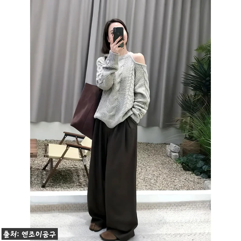 한해나 니트 박규영 어깨 트임 스웨터 관련 이미지 3