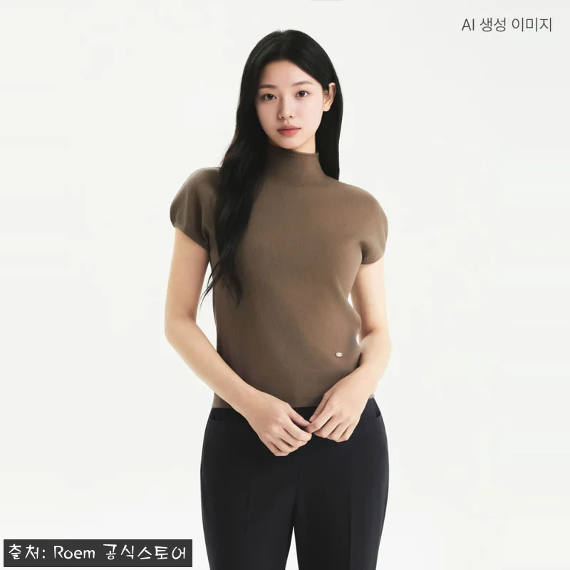 로엠 캡소매 모크넥 풀오버 RMKAG49R11, 10% 할인에 무료배송으로 체크한 여름 니트 쇼핑 후기 14 로엠 캡소매 모크넥 풀오버 RMKAG 관련 이미지 3