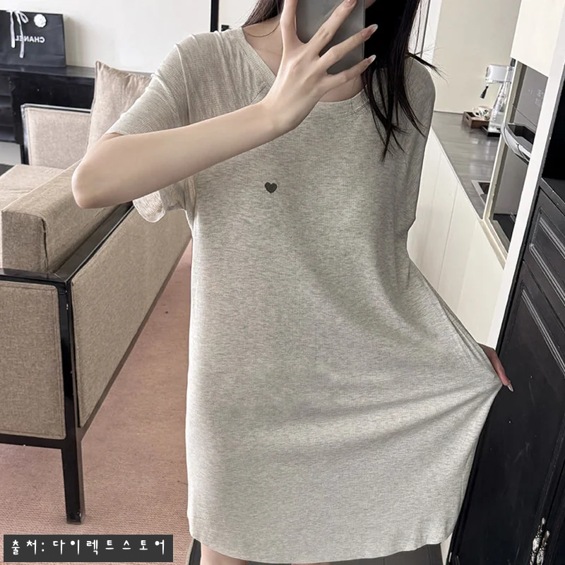 하트 골지 캡내장 브라캡 노브라 원피스 잠옷, 봄·여름 홈웨어로 눈여겨본 이유 14 하트 골지 캡내장 브라캡 노브라 원피 관련 이미지 3