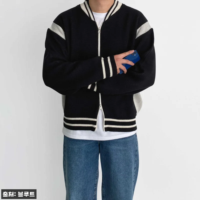 바시티가디건 남자라운드가디건 남자투웨이니트집업, 4만원대 무료배송 구매 전 체크 후기 14 바시티가디건 남자라운드가디건 남자투웨 관련 이미지 3