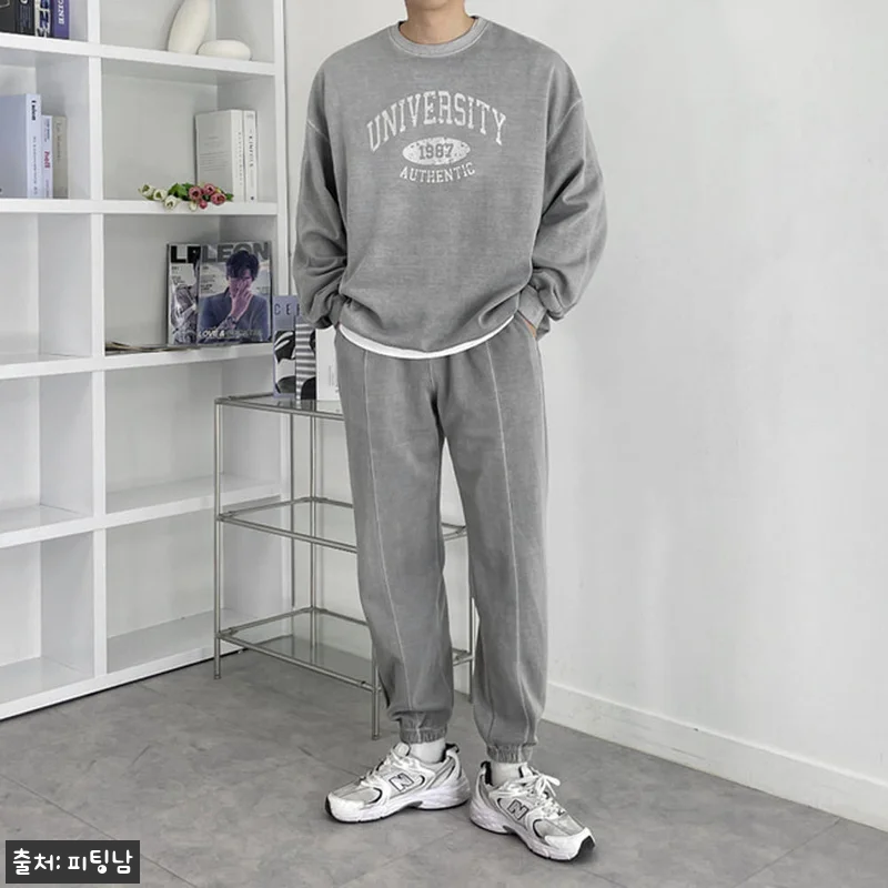 남자 햄튼 피그먼트 워싱 면&기모 빈 관련 이미지 3
