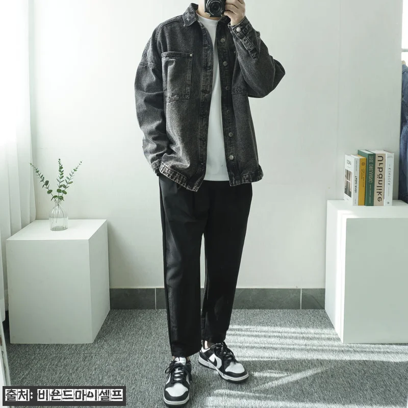남자 오버핏 절개 옆트임 워싱 청남방 데님 셔츠, 중청·흑청 30% 할인으로 만나는 데일리 이슈템 15 남자 오버핏 절개 옆트임 워싱 청남방 관련 이미지 3