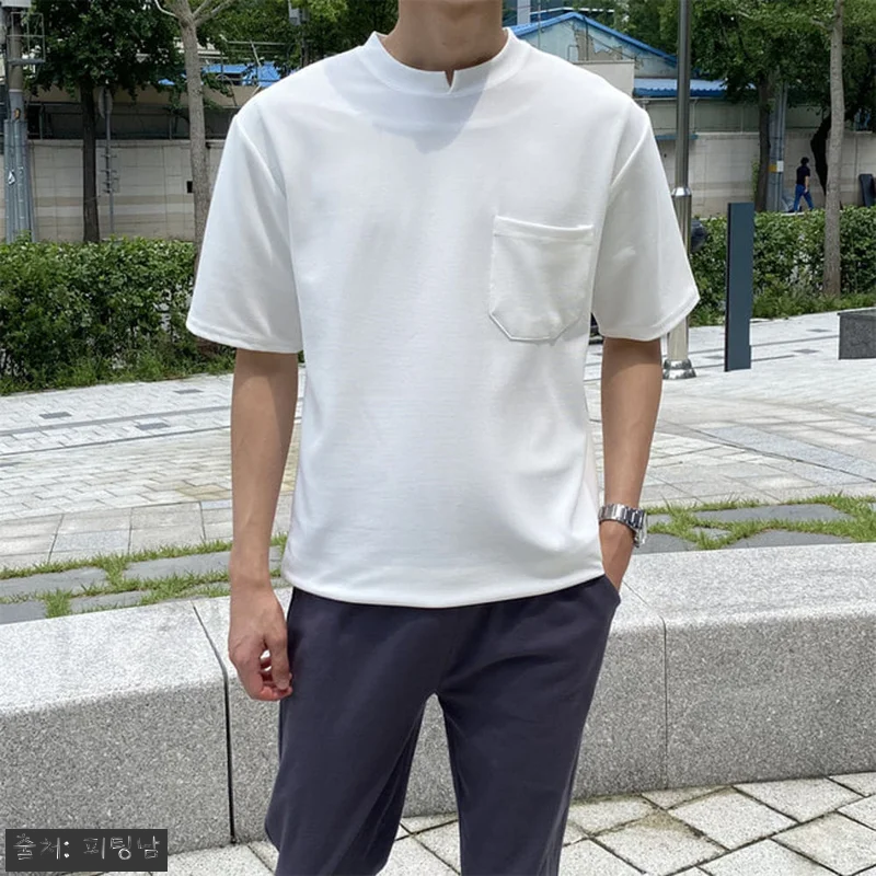1+1 남자 퀸란 여름 넥슬릿 포켓 라운드 반팔티, 여름 데일리룩으로 눈여겨볼 이슈템 15 1+1 남자 퀸란 여름 넥슬릿 포켓 관련 이미지 3