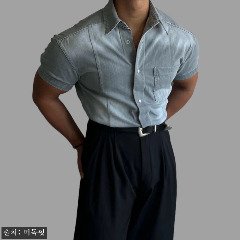 머독핏 머슬핏셔츠 웨스턴셔츠, 여름 관련 이미지 3