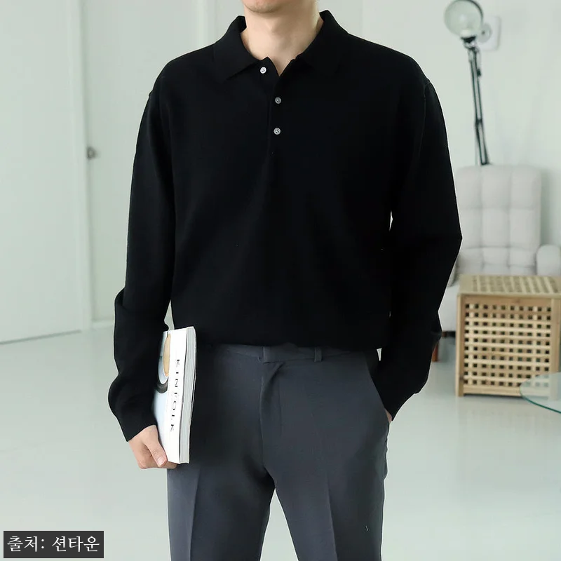 남자니트 남자카라티 스트라이프 헨리넥 단가라니트, 봄 데일리룩으로 눈여겨볼 만한 할인템 15 남자니트 남자카라티 스트라이프 헨리넥 관련 이미지 4