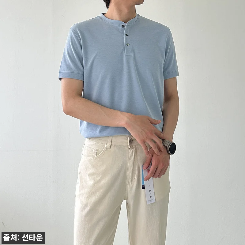 남자반팔니트 헨리넥티셔츠, 여름 정장룩까지 깔끔하게 챙기는 5컬러 이슈템 11 남자반팔니트 헨리넥티셔츠, 여름 정장 관련 이미지 4