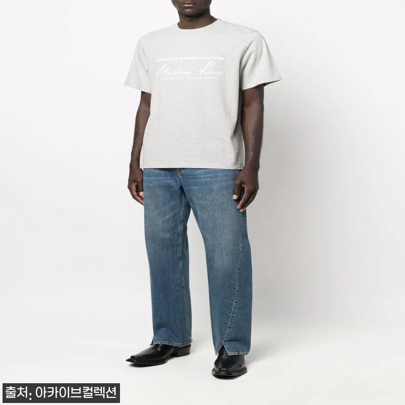 마틴로즈 남성 그레이 클래식 티셔츠 관련 이미지 4