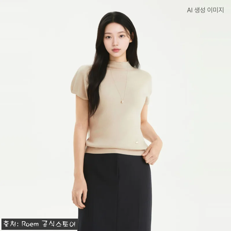 로엠 캡소매 모크넥 풀오버 RMKAG49R11, 10% 할인에 무료배송으로 체크한 여름 니트 쇼핑 후기 16 로엠 캡소매 모크넥 풀오버 RMKAG 관련 이미지 5