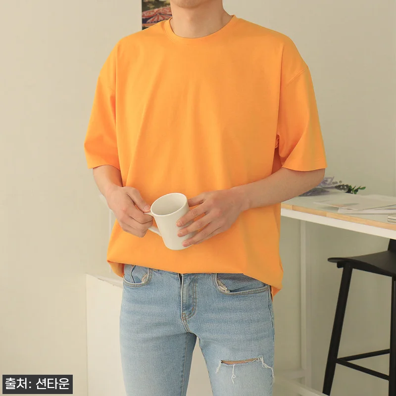남자반팔티 오버핏 분또 레이어드 반팔 관련 이미지 5