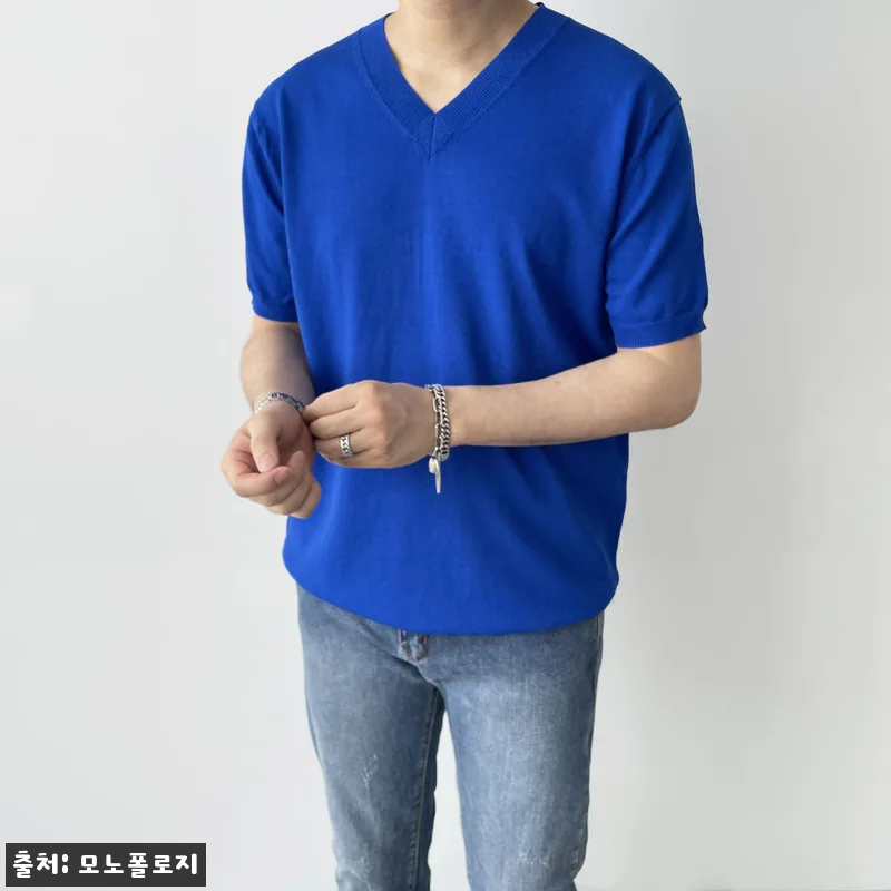 남자브이넥반팔니트 워셔블반팔니트, 2만원대 무료배송으로 확인한 데일리 코디템 16 남자브이넥반팔니트 워셔블반팔니트, 2 관련 이미지 5