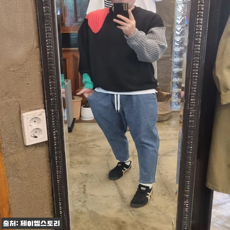 2컬러 스판 세미 배기 청바지, 남녀공용 데일리룩으로 눈여겨볼 만한 이유 16 2컬러 스판 세미 배기 청바지, 남녀 관련 이미지 6
