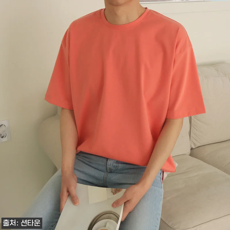 남자반팔티 오버핏 분또 레이어드 반팔 관련 이미지 6