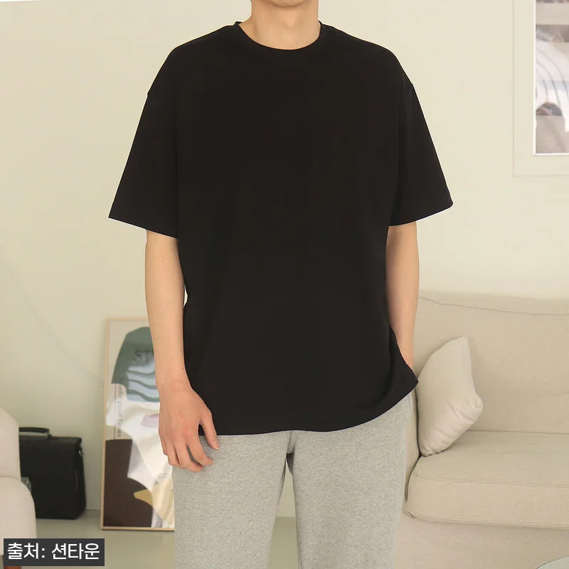 남자반팔티 오버핏 분또 레이어드 반팔 관련 이미지 7