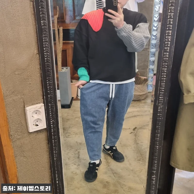 2컬러 스판 세미 배기 청바지, 남녀공용 데일리룩으로 눈여겨볼 만한 이유 18 2컬러 스판 세미 배기 청바지, 남녀 관련 이미지 8