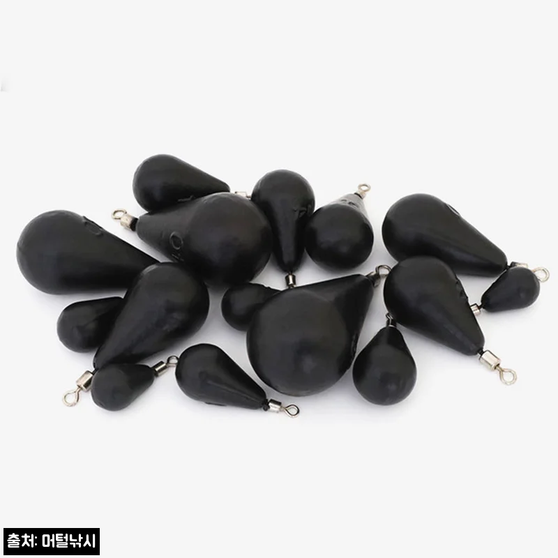 블랙 무광 봉돌 물방울 추 12호, 710원 무료배송으로 확인한 낚시 소품