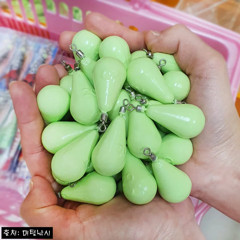 옥광 야광 봉돌 10호 솔직 체크, 700원 무료배송으로 준비하는 물방울 축광봉돌