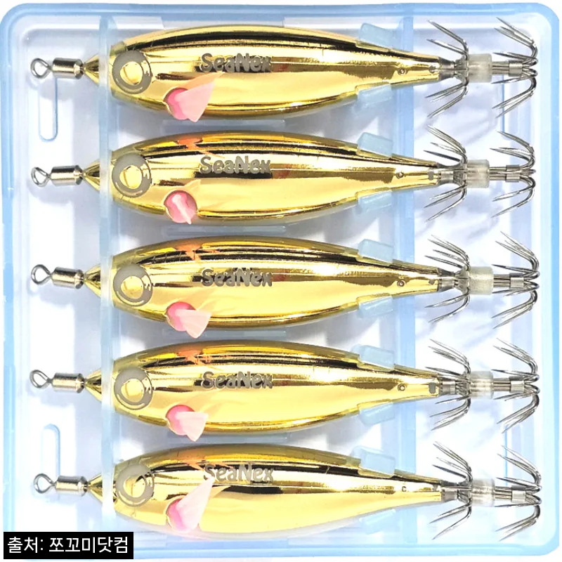 씨넥스 쪼꼬미 쭈꾸미 갑오징어 낚시용 에기 JQ50 금동이 세트, 밤 워킹용으로 눈여겨볼 이슈템