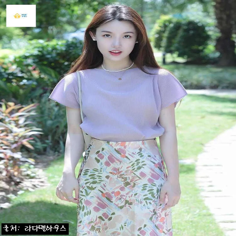 코디셋업 플리츠 여름 롱스커트 투피스, 90% 할인 중인 하객룩 세트 체크 포인트