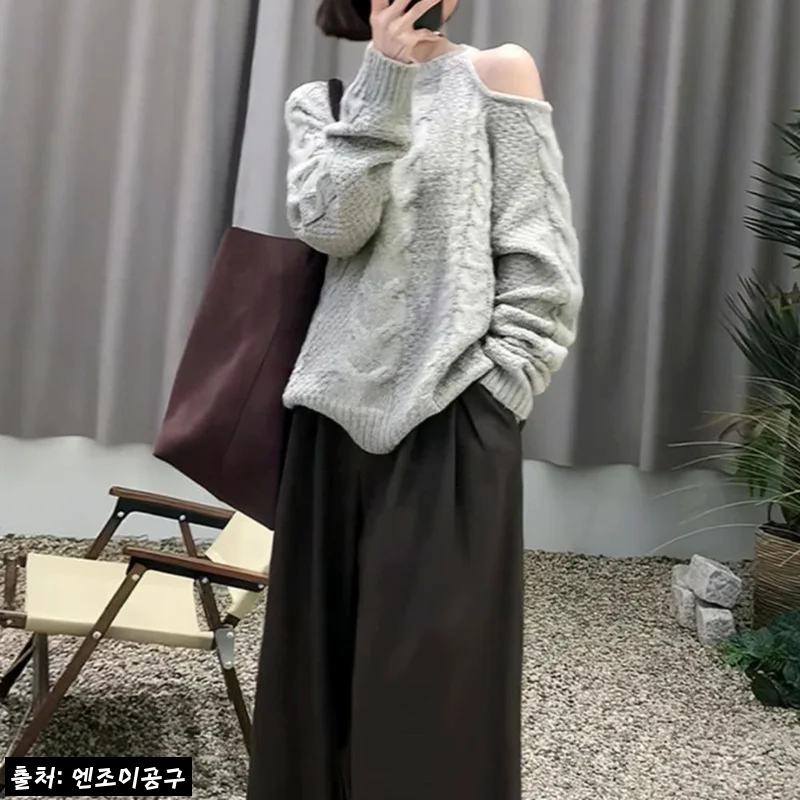 한해나 니트 박규영 어깨 트임 스웨터, 오사개 스타일 정보 04 구매 전 체크한 찐 포인트