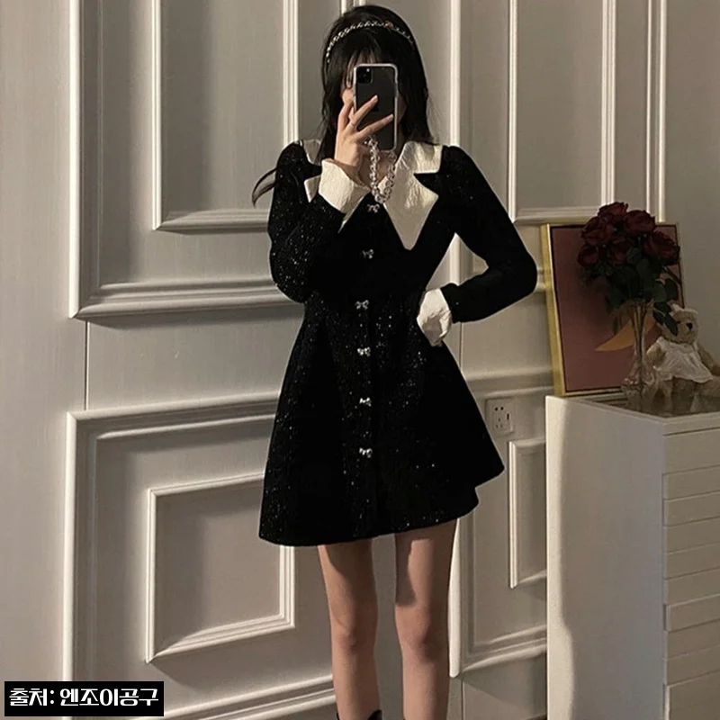 마이데몬 도도희 원피스, 연말 파티룩 후보로 눈여겨볼 프렌치 수입의류