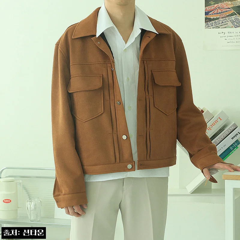 남자봄자켓 오버핏 트러커 숏 남자스웨이드자켓, 봄·가을 데일리 아우터로 눈여겨볼 이슈템