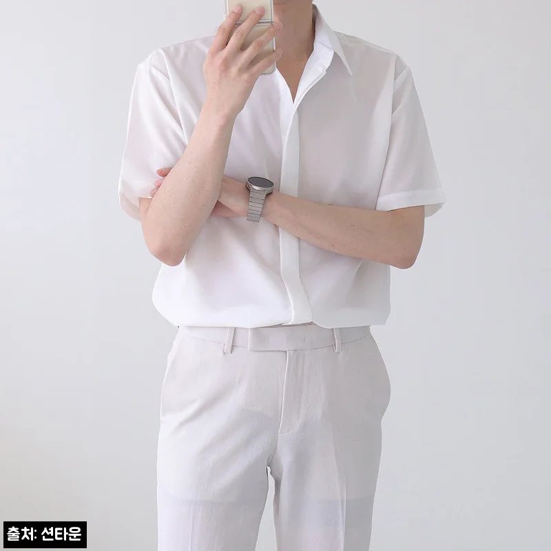 1+1 남자반팔셔츠 오버핏 린넨남방, 깔끔한 여름 데일리룩으로 눈여겨볼 이슈템